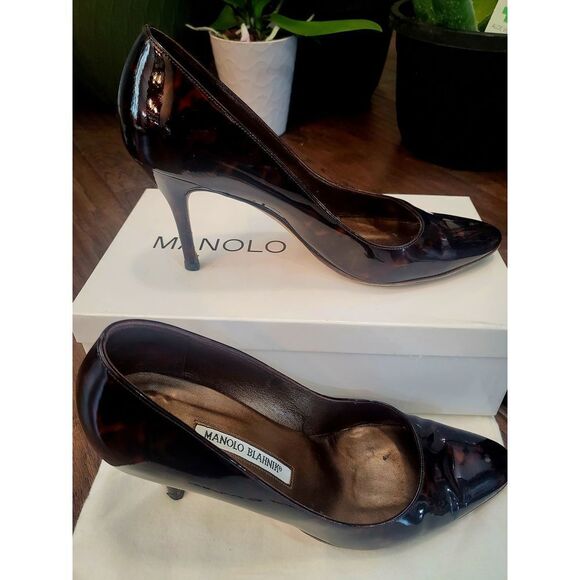 Manolo Blahnik brown sandal size 38.5 - Picture 4 of 7